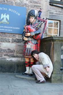 Bagpiper Statue