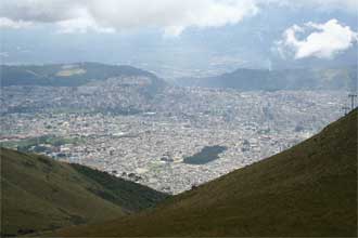 Quito from Teliferico