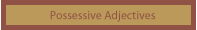 possessive adjectives