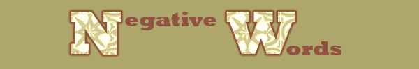 negative words