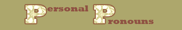 personal pronouns